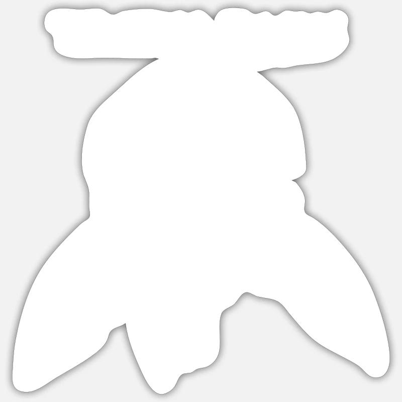 Techno Jesus - Sticker Größe S (10 x 10 cm) - Mattweiß