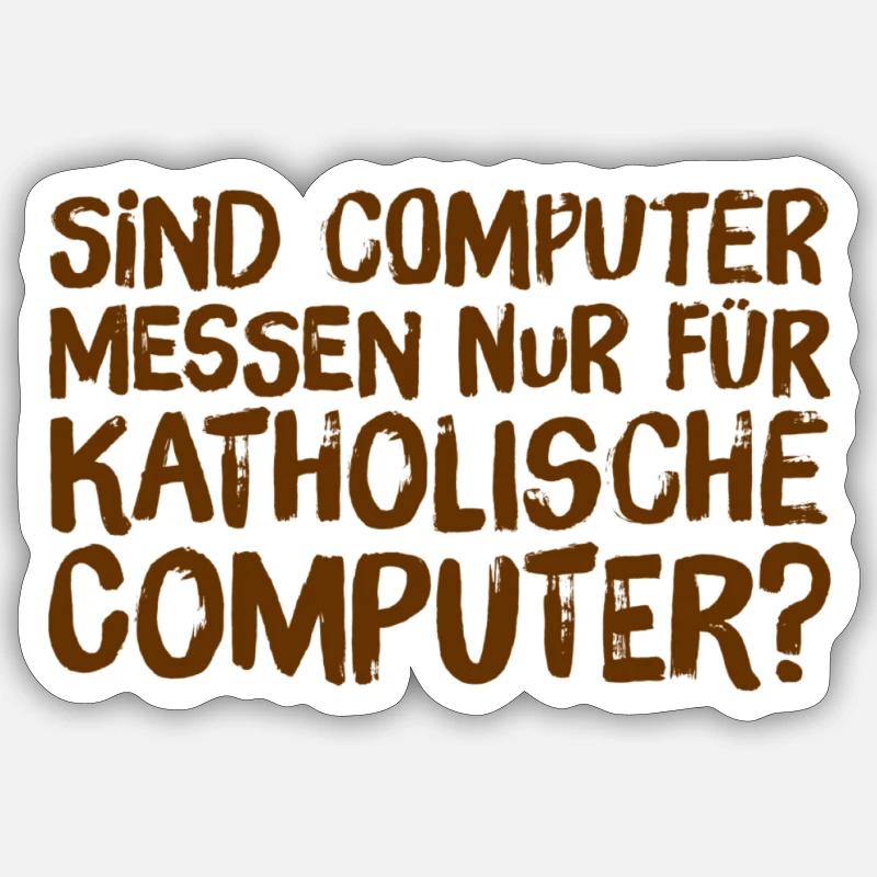 katholische Computer Sticker Größe S (10 x 10 cm)