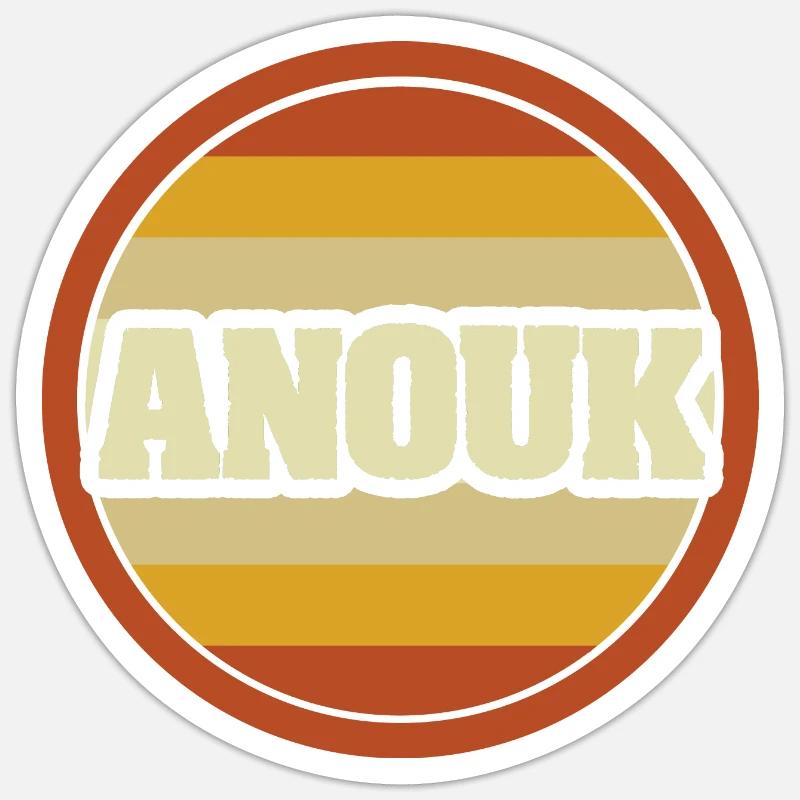 First name Anouk Sticker size S (10 x 10 cm)