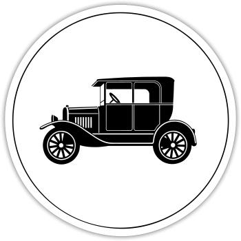 Keep it simple (black on white) - Sticker Größe S (10 x 10 cm) - Mattweiß - Vorne