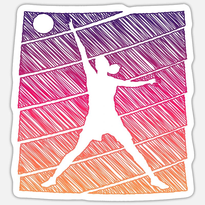 Basketteur Sticker taille S (10 x 10 cm)