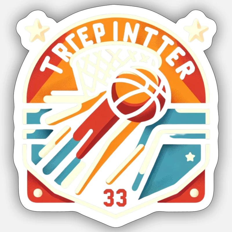 Three Pointer Sticker size S (10 x 10 cm)