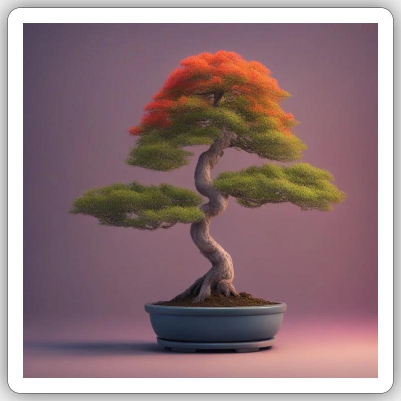 Tree - Sticker Größe S (10 x 10 cm) - Mattweiß