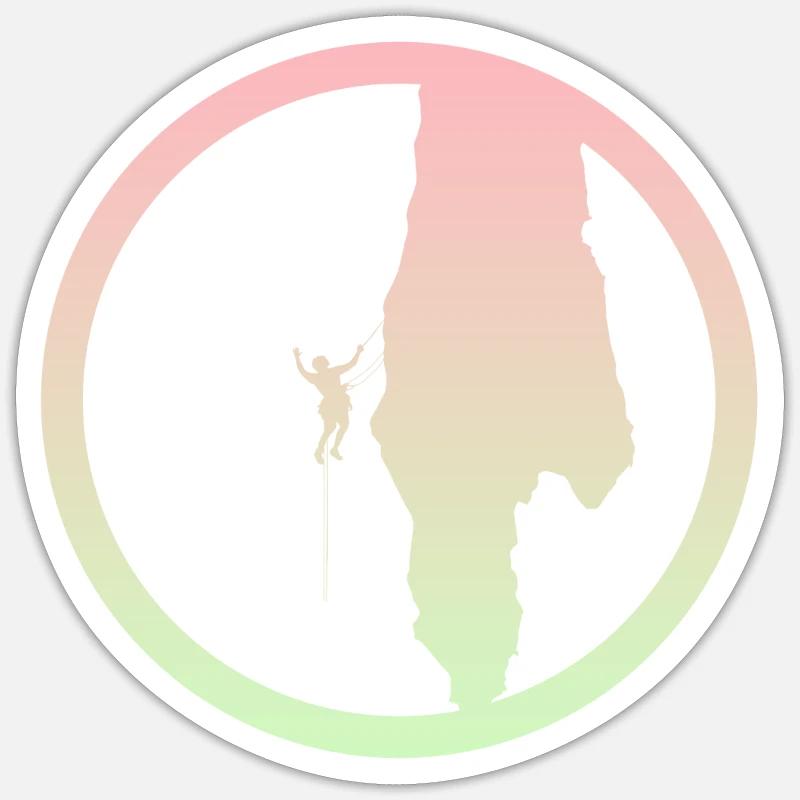 Climber Climbing Climbing - Sticker size S (10 x 10 cm) - white matte