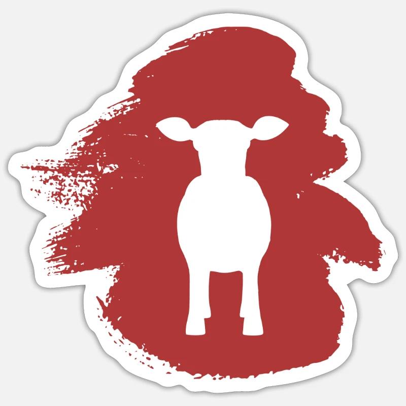 Beef Cows Milk Sticker size S (10 x 10 cm)