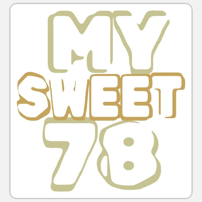 78 - Sticker taille S (10 x 10 cm) - blanc mat