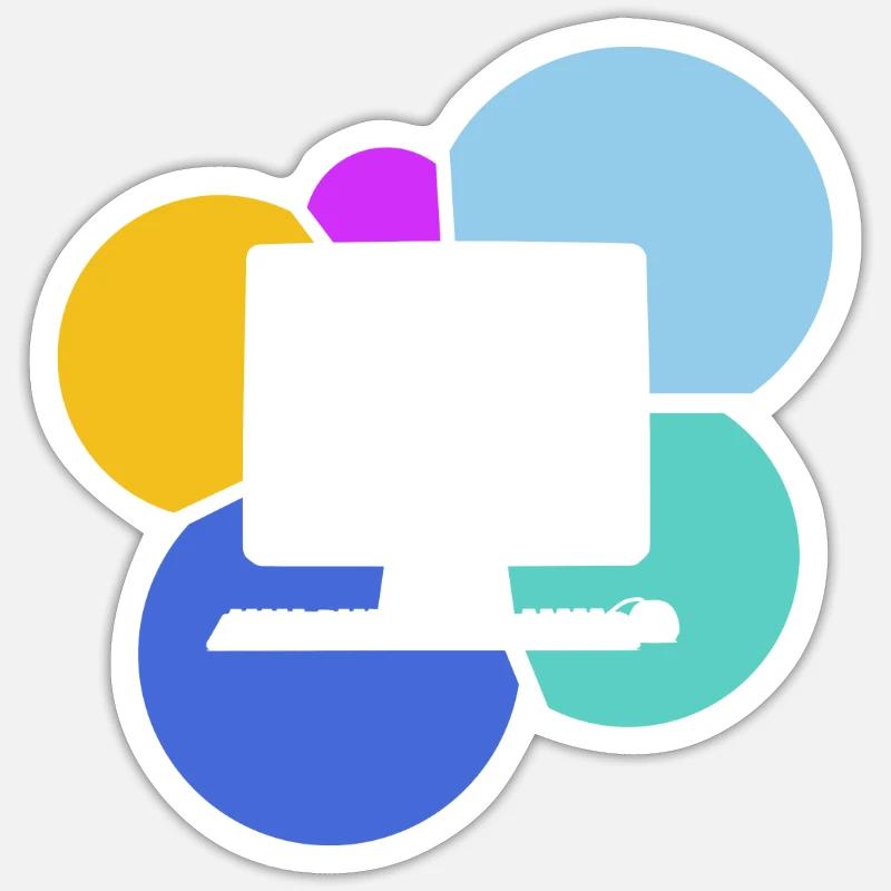 Computer Work PC PC Sticker size S (10 x 10 cm)