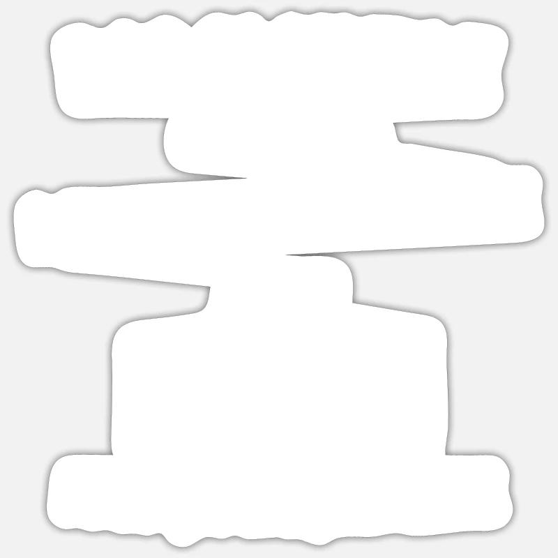 Lanceuse d enclume GÉNIALE - Sticker taille S (10 x 10 cm) - blanc mat