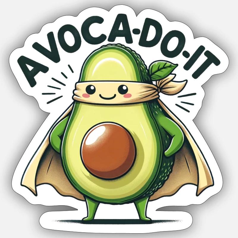 Avoca-Do-It - Sticker taille S (10 x 10 cm) - blanc mat