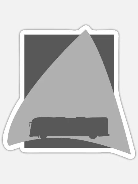 Busfahren Fahrer Öffentliche Verkehrsmittel - Sticker Größe S (10 x 10 cm) - Mattweiß
