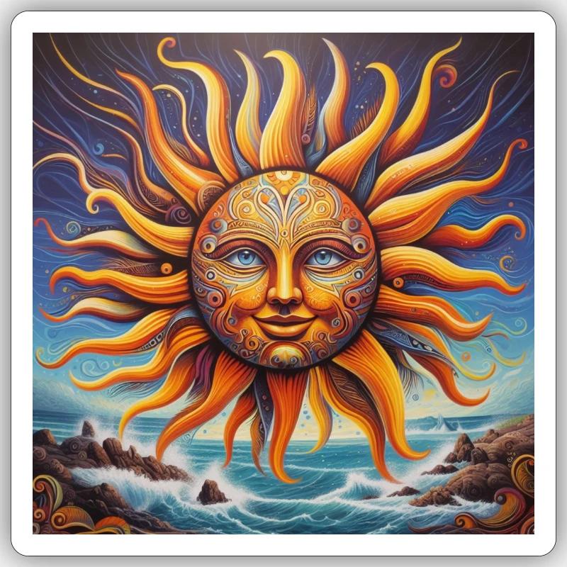 Freesun - Sticker taille S (10 x 10 cm) - blanc mat