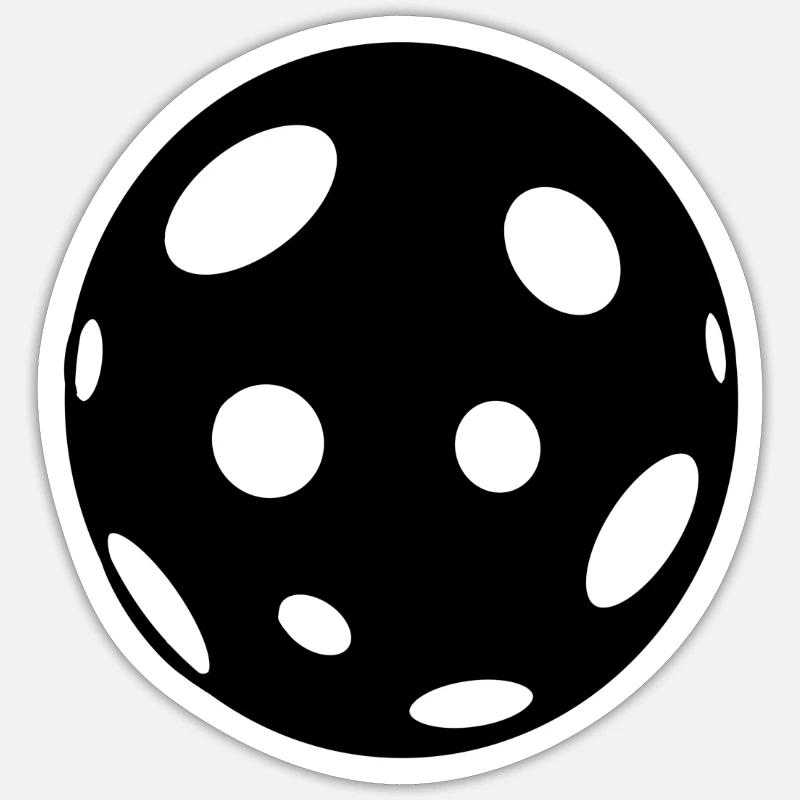 kugel - Sticker Größe S (10 x 10 cm) - Mattweiß