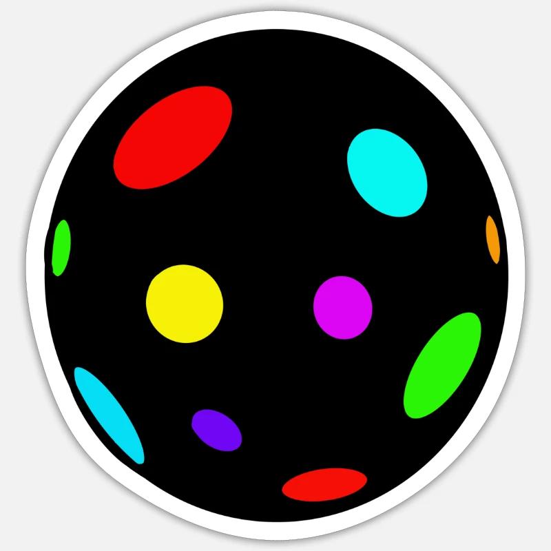 diskokugel Sticker Größe S (10 x 10 cm)