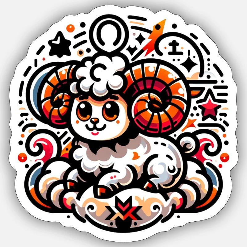 Ram Sticker size S (10 x 10 cm)