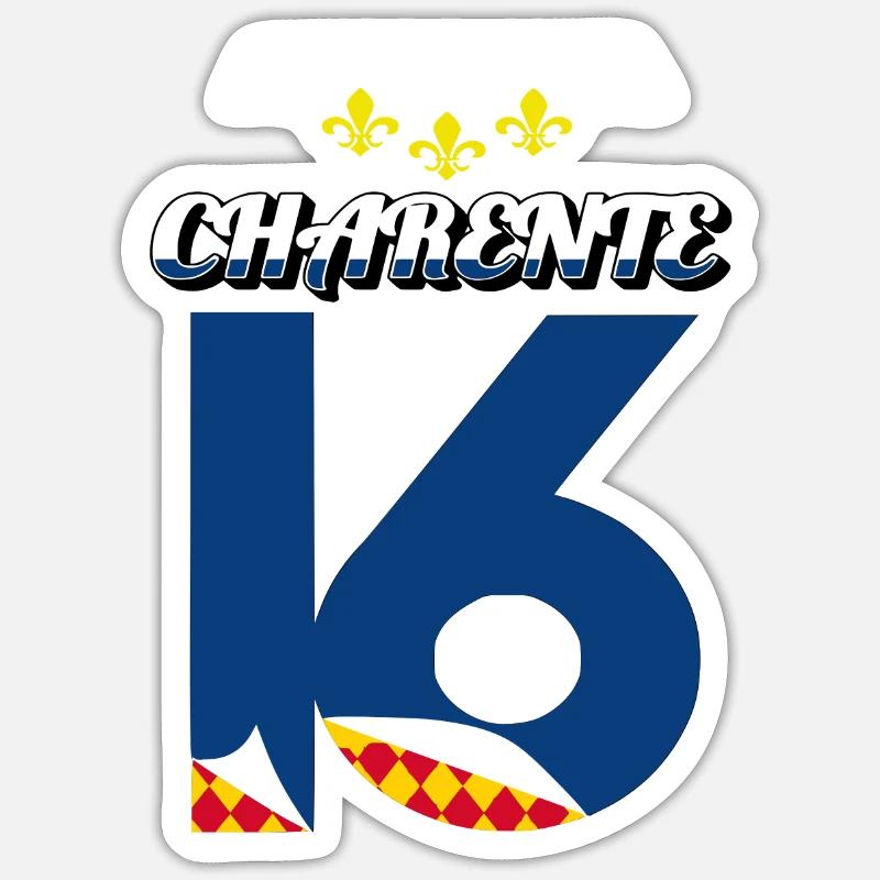 Charente - Sticker Größe S (10 x 10 cm) - Mattweiß