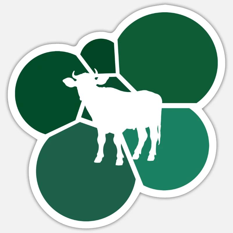 Cows Beef Milk - Sticker size S (10 x 10 cm) - white matte