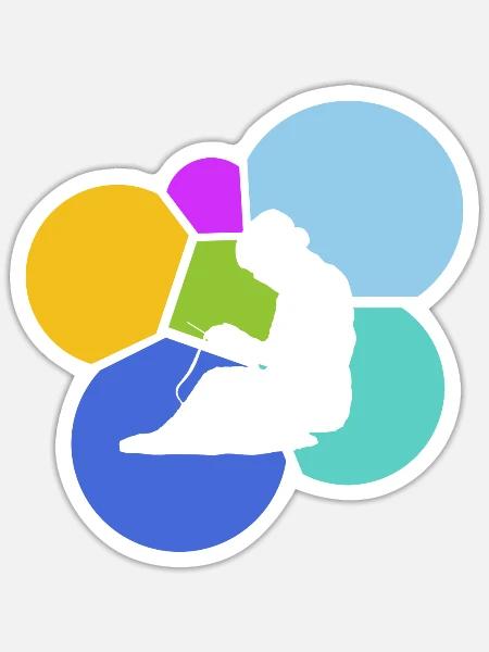 Nähen Häkeln Nähen - Sticker Größe S (10 x 10 cm) - Mattweiß