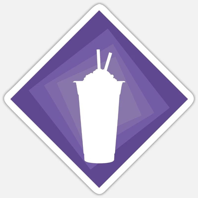 Boba Bubble Tea Tee Sticker Größe S (10 x 10 cm)