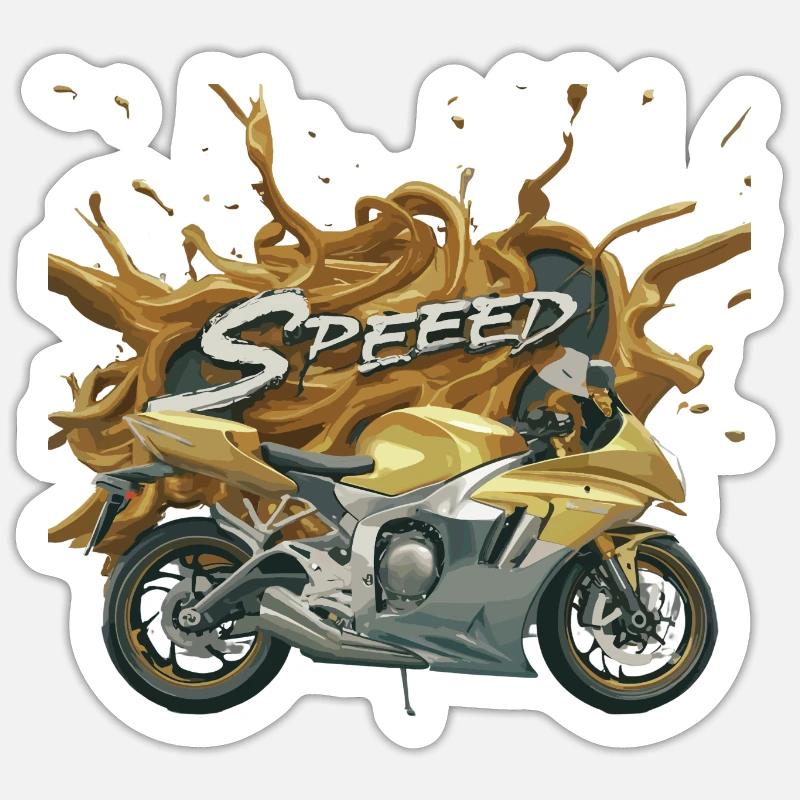 Swift Wind: Abenteuer auf Rädern - Sticker Größe S (10 x 10 cm) - Mattweiß