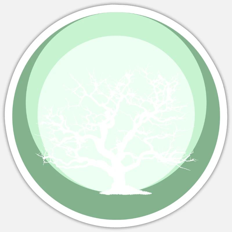 Botany Plants Botany - Sticker size S (10 x 10 cm) - white matte
