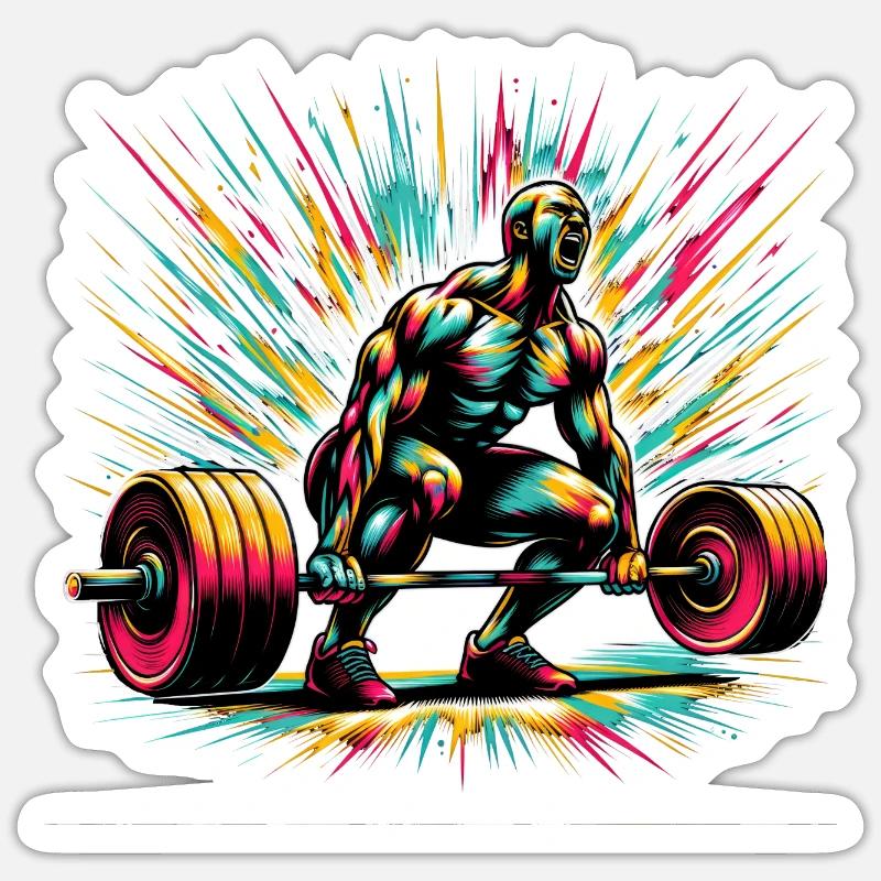 Puissance de dynamophilie : Explosion d’art Sticker taille S (10 x 10 cm)