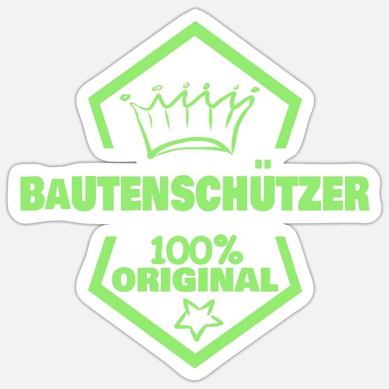 Building protectors as work Sticker size S (10 x 10 cm)