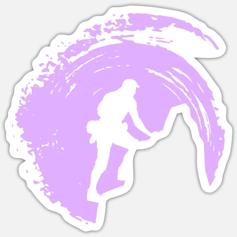 Climber Summit Climbing Wall Sticker size S (10 x 10 cm)