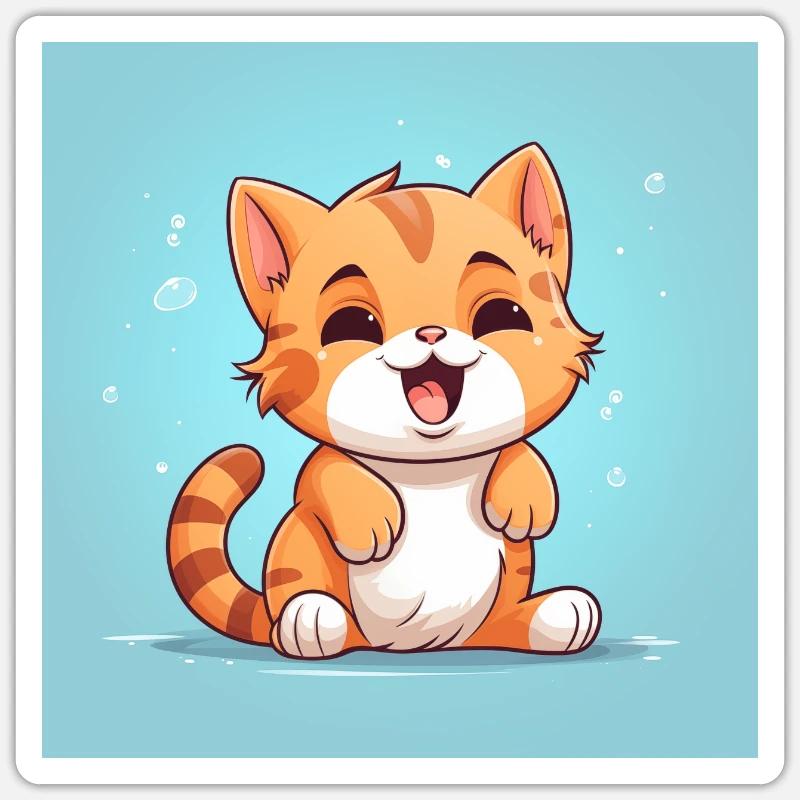 Samtpfötchen Sticker Größe S (10 x 10 cm)