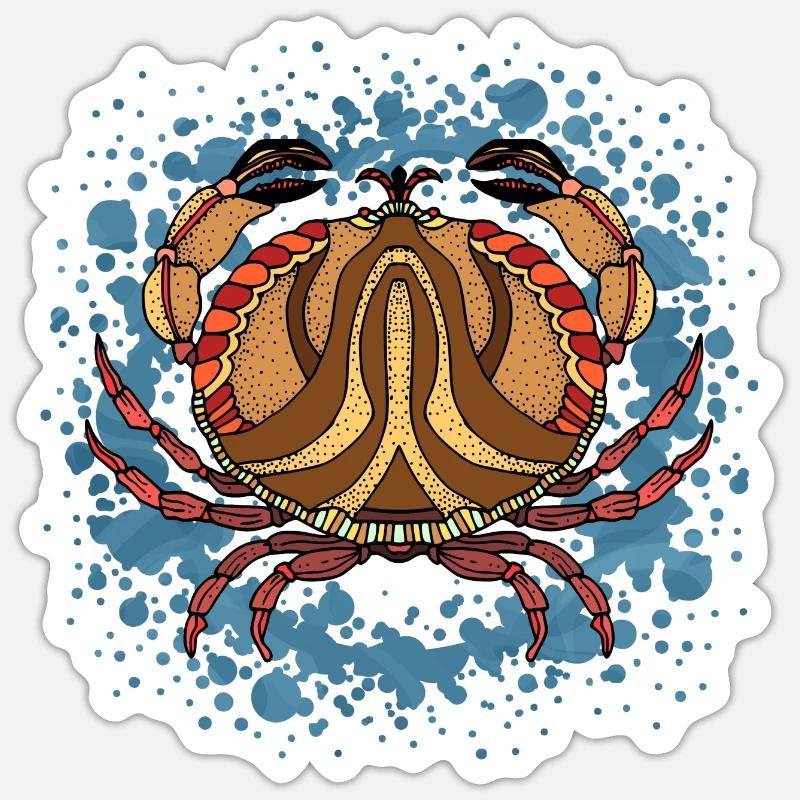 Crab Sticker size S (10 x 10 cm)
