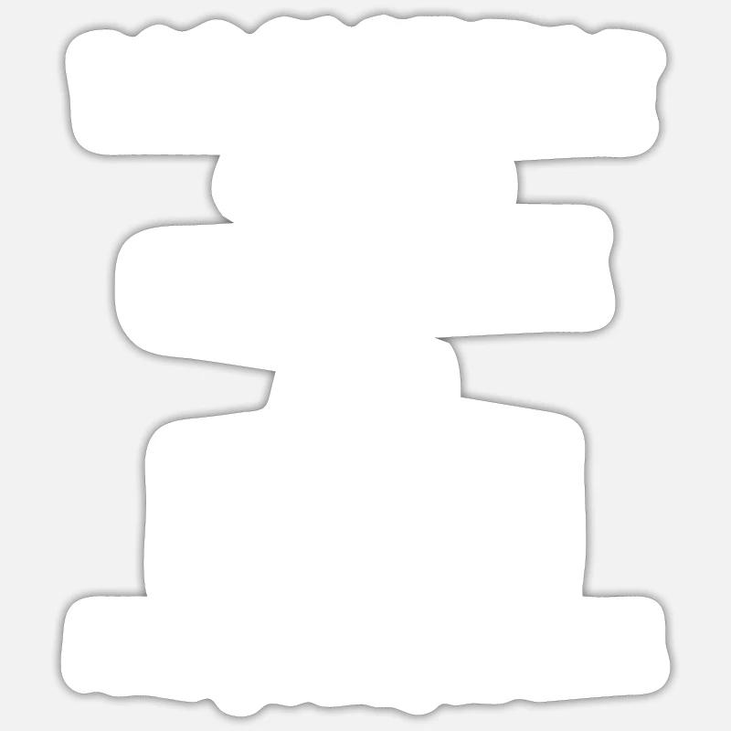 CAVALIÈRE GÉNIALE - Sticker taille S (10 x 10 cm) - blanc mat