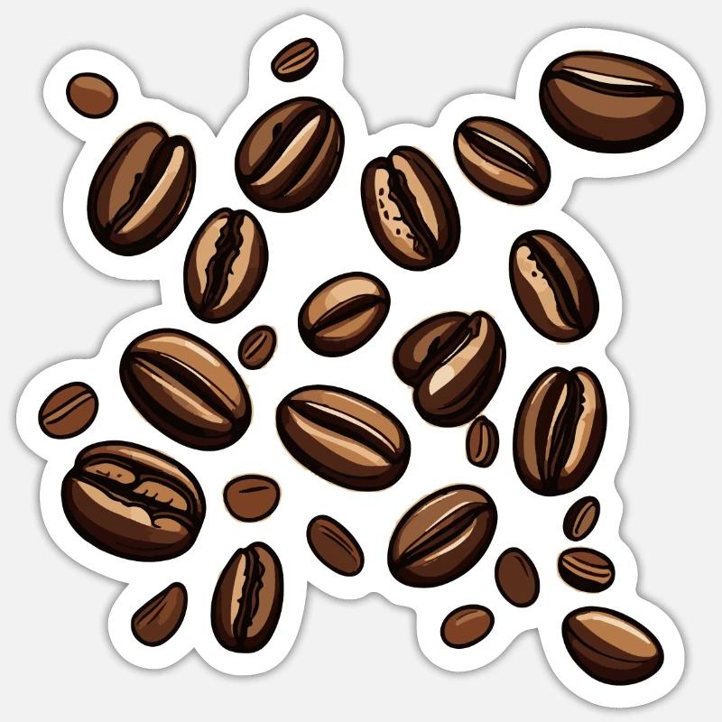 Coffee Beans Coffee Sticker size S (10 x 10 cm)