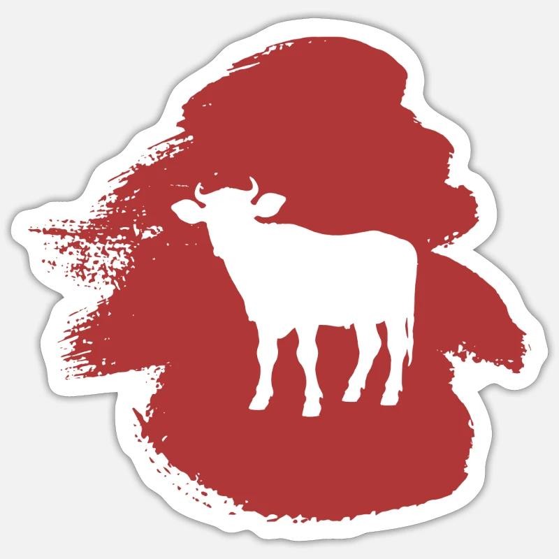 Cattle Cattle Cows Sticker size S (10 x 10 cm)