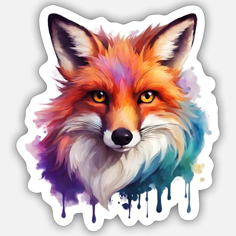 magic fox Sticker Größe S (10 x 10 cm)