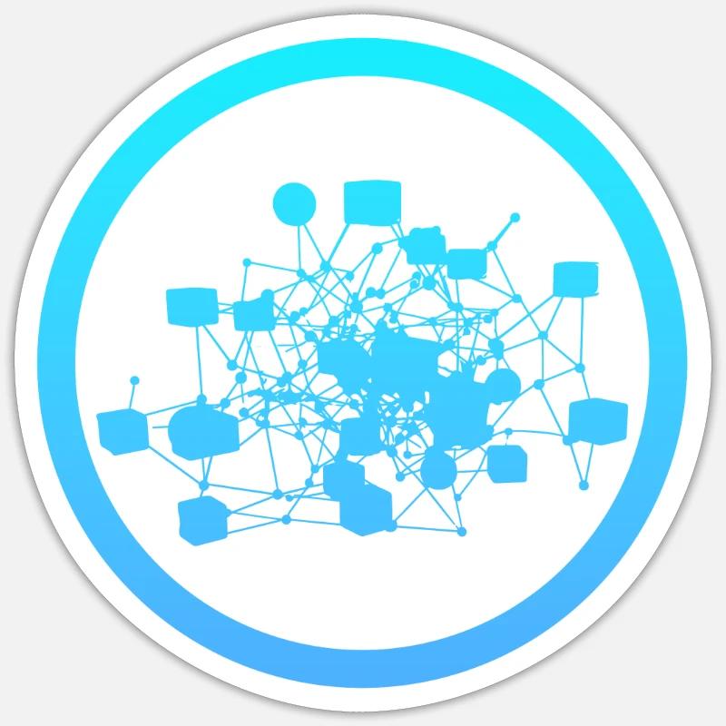 Cryptocurrency Blockchain Crypto Sticker size S (10 x 10 cm)