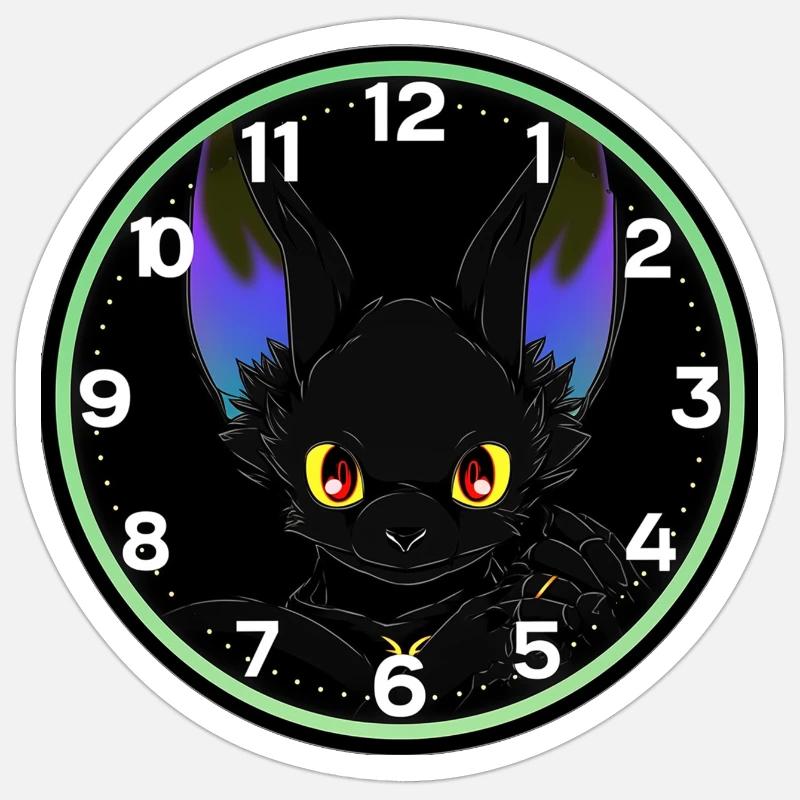 Bat Hour Mouse Sticker size S (10 x 10 cm)