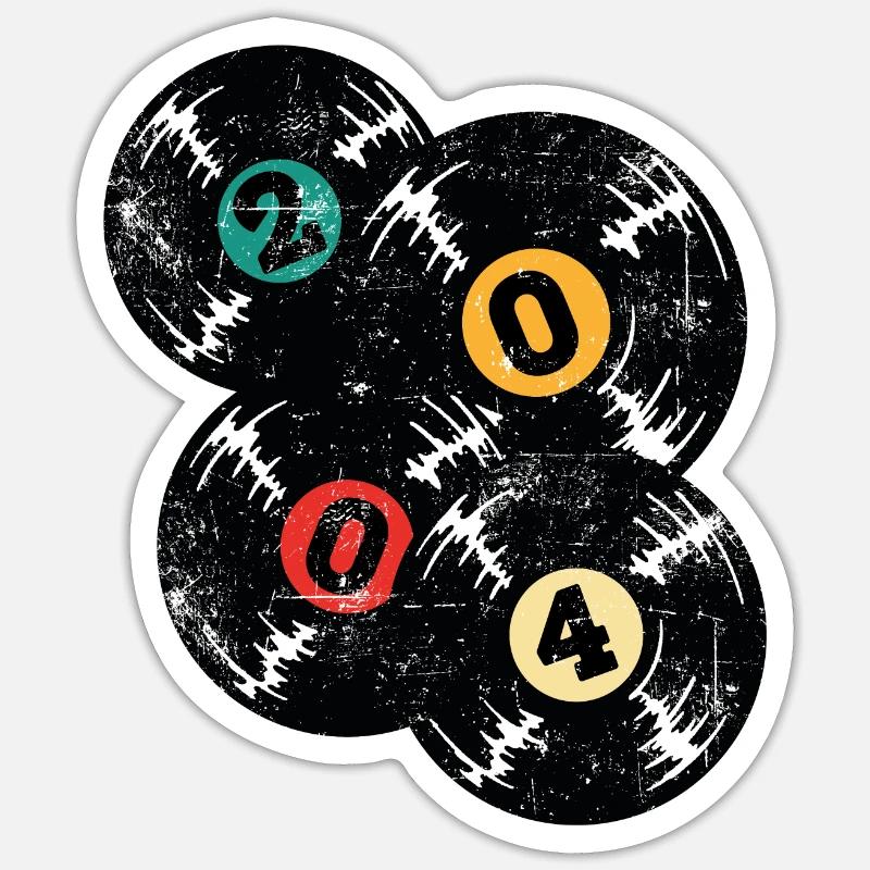 Vintage 2004 Sticker size S (10 x 10 cm)