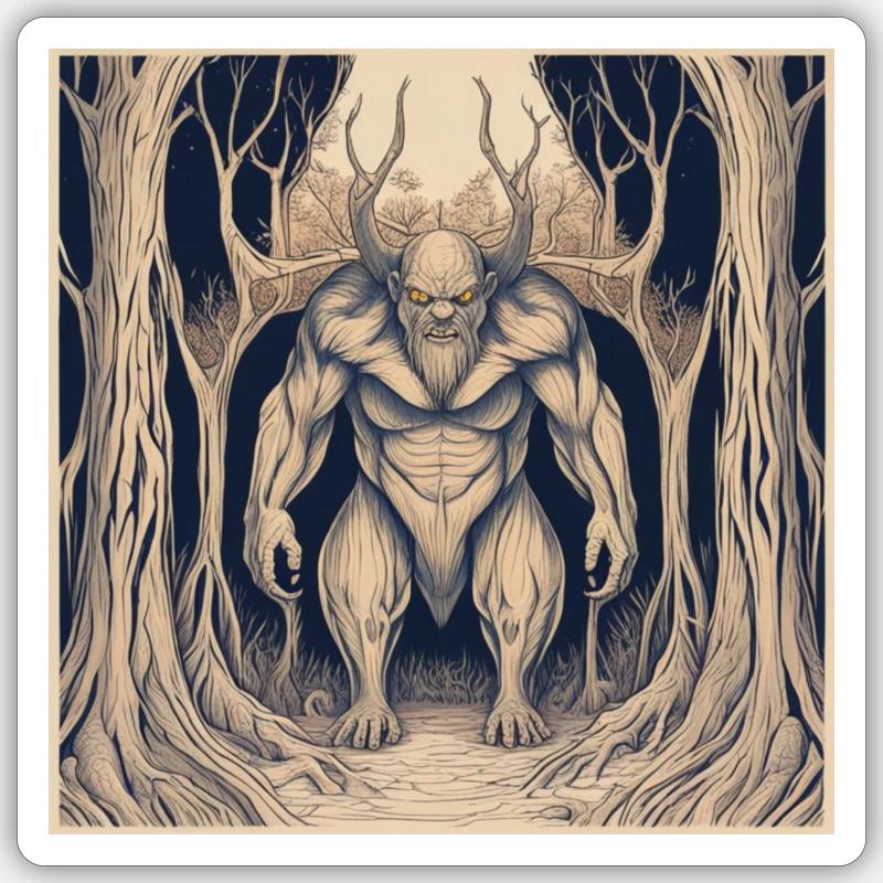 The Forest Protector Sticker size S (10 x 10 cm)