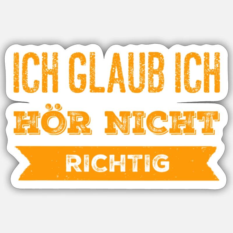 du spinnst wohl - Sticker Größe S (10 x 10 cm) - Mattweiß