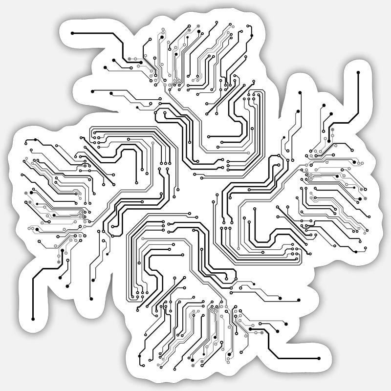 NeoTech Apparel - Sticker taille S (10 x 10 cm) - blanc mat