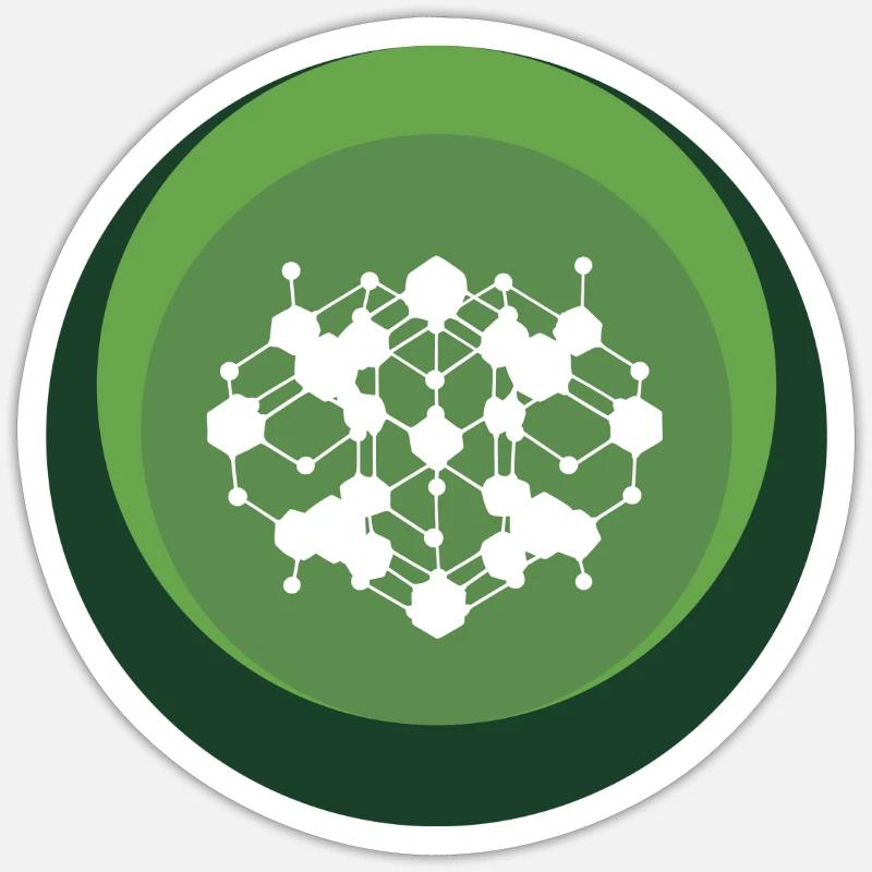 Crypto Coin Cryptocurrency - Sticker size S (10 x 10 cm) - white matte