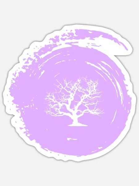 Gartenbau Blume Blume - Sticker Größe S (10 x 10 cm) - Mattweiß