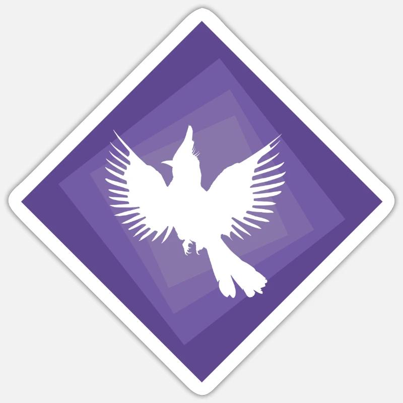 Calopsitte Drôle D’oiseau - Sticker taille S (10 x 10 cm) - blanc mat