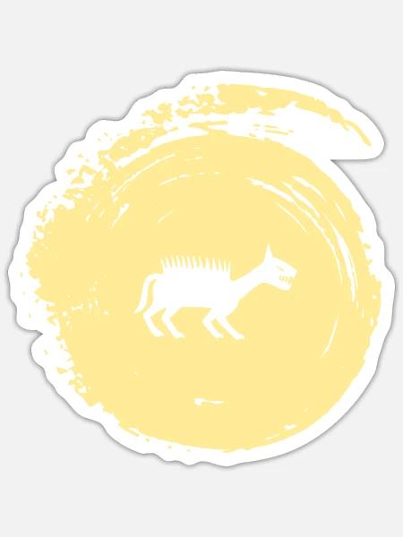 Märchen Märchen Fabelwesen - Sticker Größe S (10 x 10 cm) - Mattweiß
