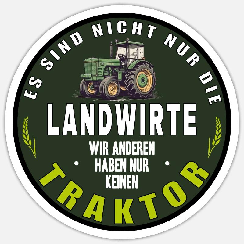 Bauernprotest Aufkleber Bauerndemo Sticker Protest Sticker Größe S (10 x 10 cm)