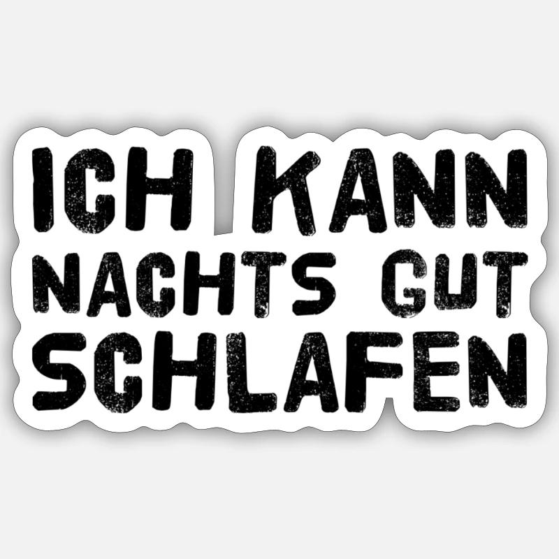 no sleep problems Sticker size S (10 x 10 cm)