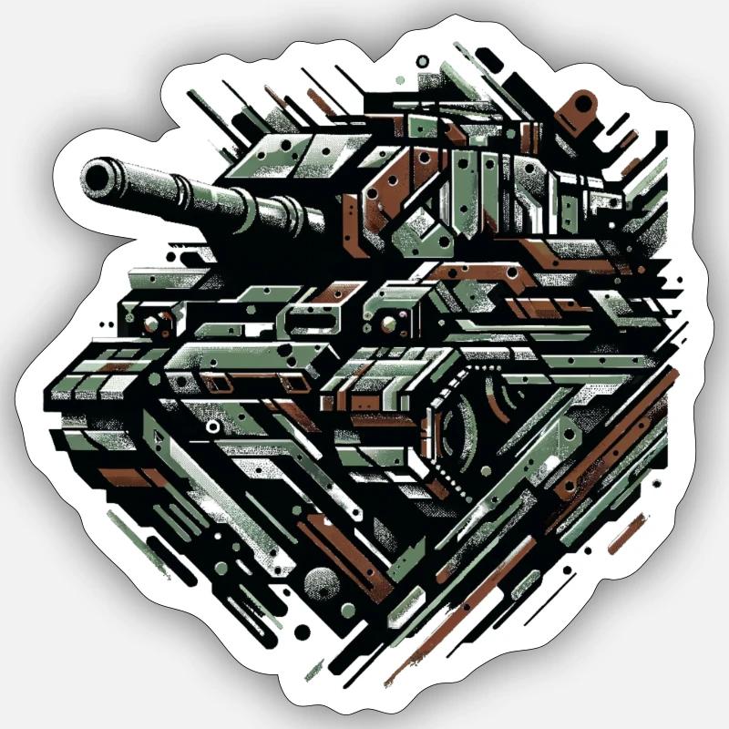 Armored Assault Construct - Sticker size S (10 x 10 cm) - white matte
