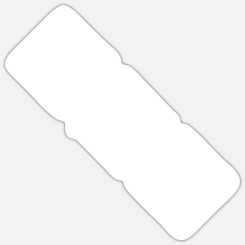 Michel - Sticker taille S (10 x 10 cm) - blanc mat