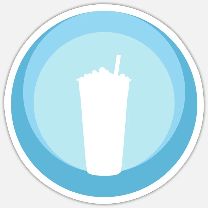 Tee Bubble Tea Bubble Tea Sticker Größe S (10 x 10 cm)