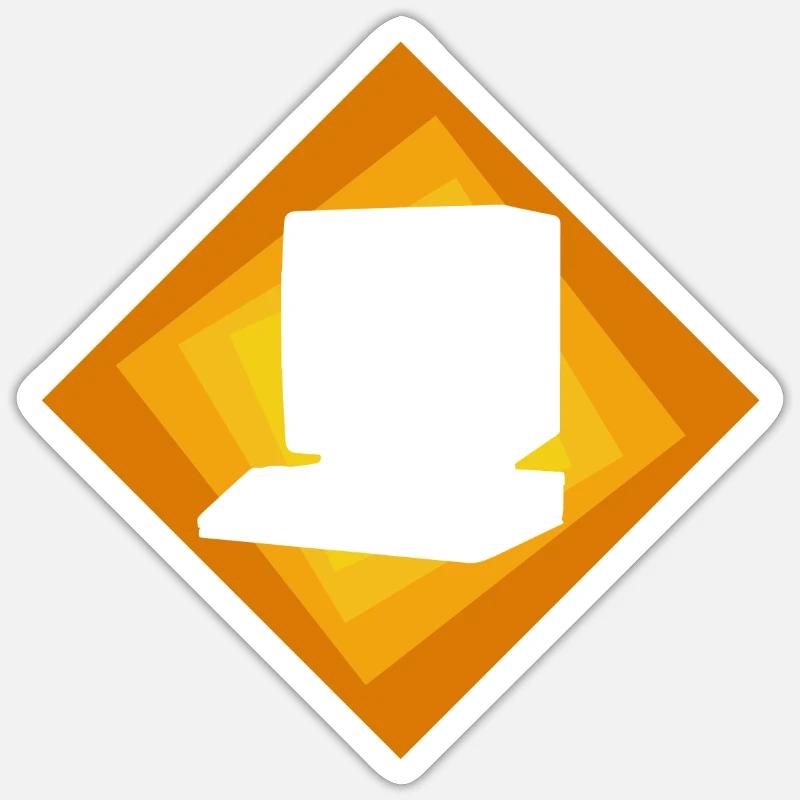 Ordinateur Internet PC Sticker taille S (10 x 10 cm)