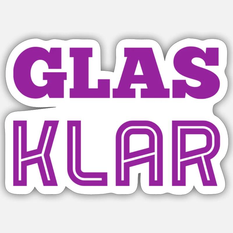 das ist eindeutig - Sticker Größe S (10 x 10 cm) - Mattweiß